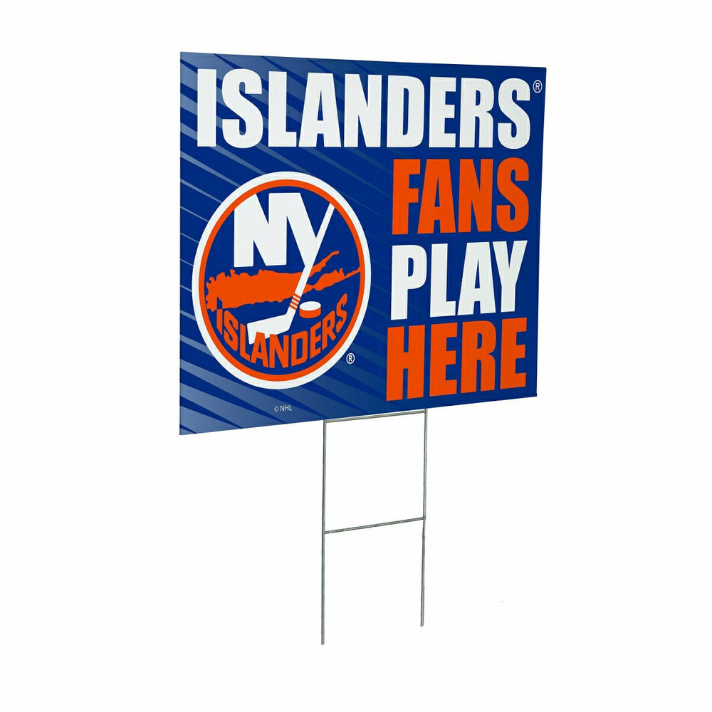 New York Islanders Coroplast Yard Sign "Fans Play Here", NHL, Home