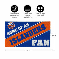 New York Islanders, PVC Mat COLOR, Home of a Fan, NHL