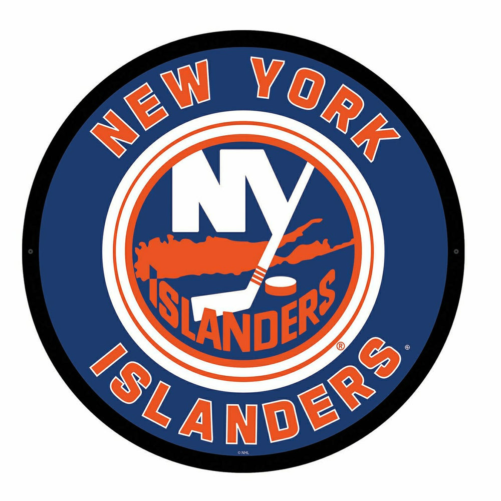 LED Wall Decor, Round, New York Islanders, NHL, Home