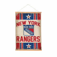 New York Rangers, Canvas Wall Tapestry, Medium, 36x24, NHL, Home