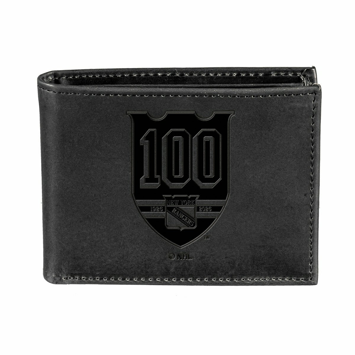 New York Rangers, 100 Anniversary Wallet, Bi-fold, Black, NHL, Home