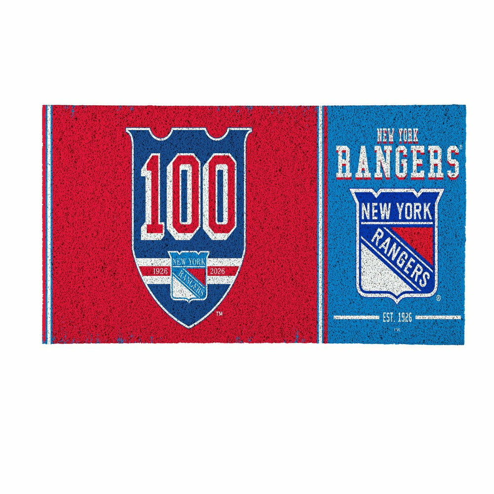 New York Rangers, 100 Anniversary Turf Mat, Color, NHL