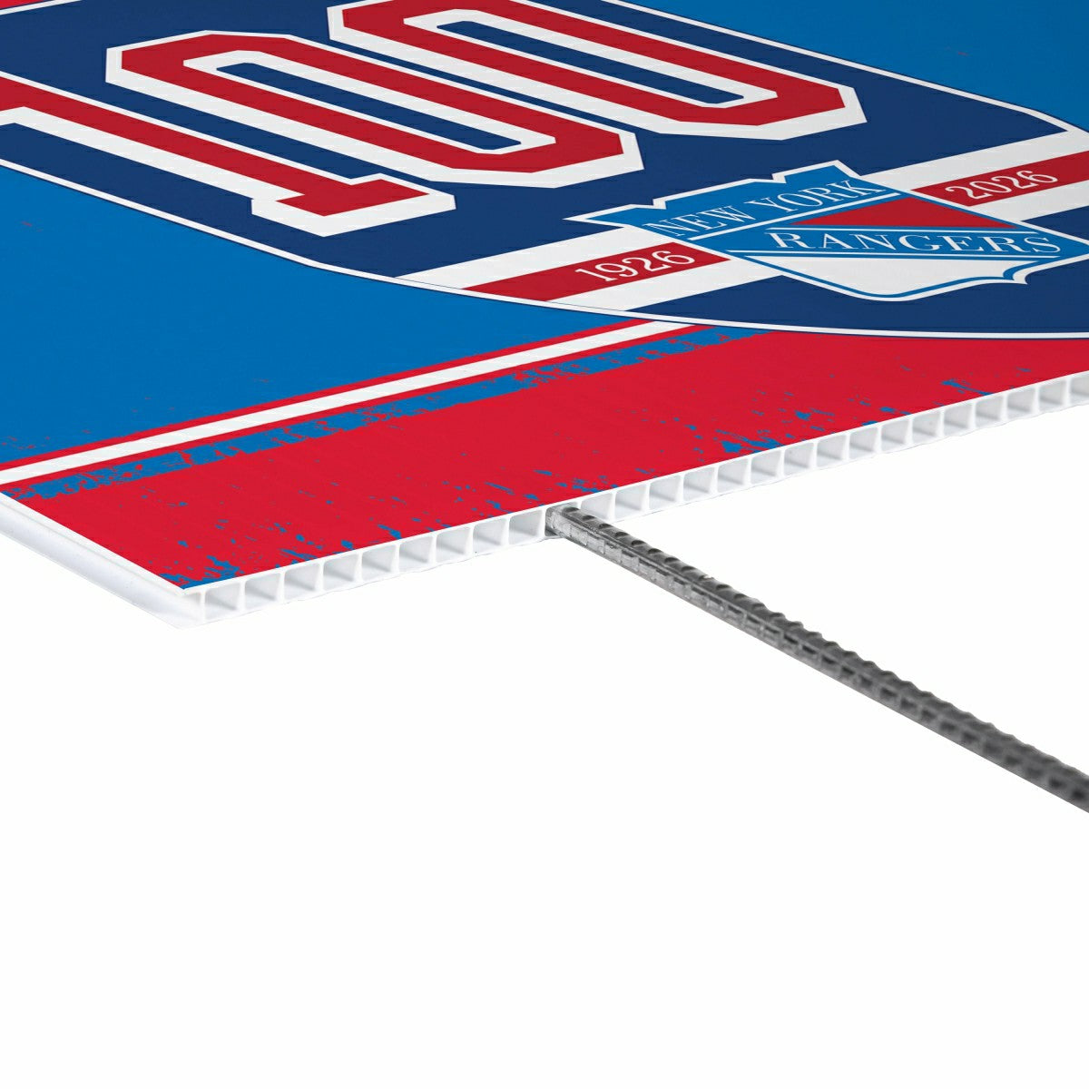 New York Rangers, 100 Anniversary Cororplast Yard Sign, NHL, Home