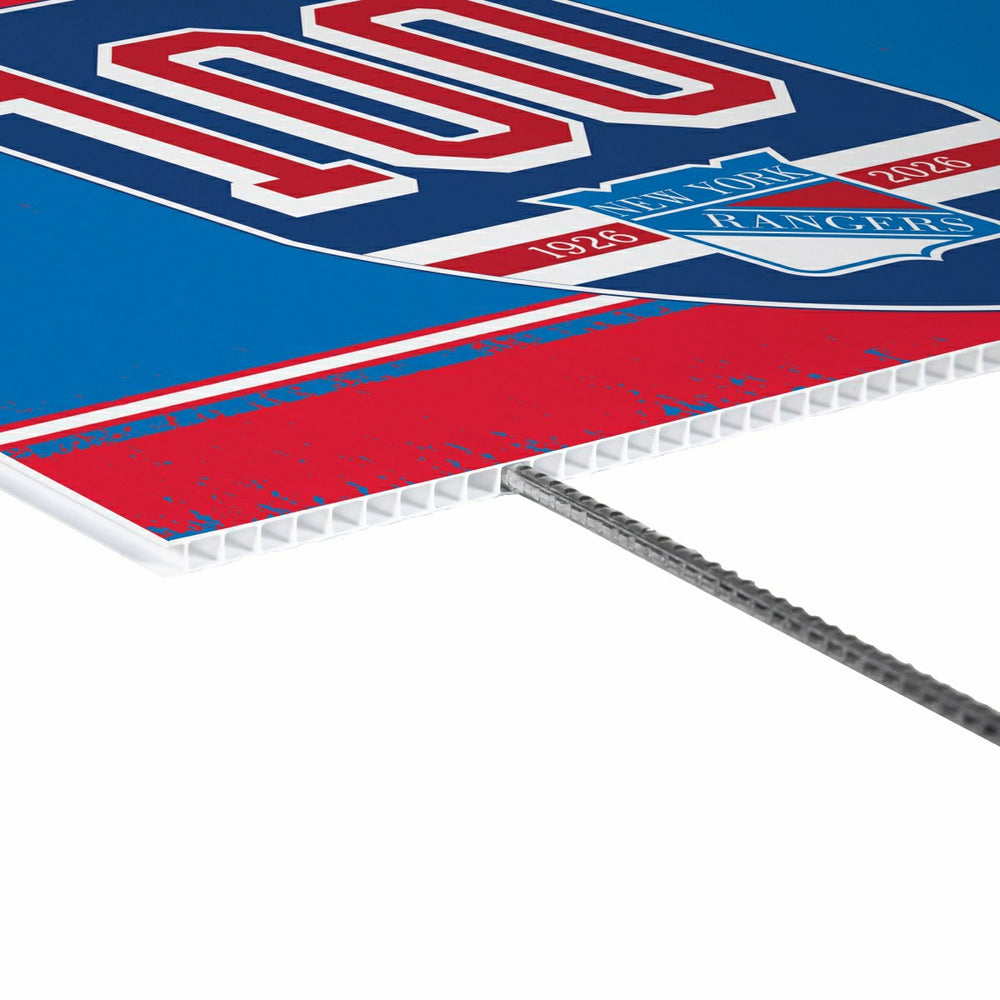 New York Rangers, 100 Anniversary Cororplast Yard Sign, NHL, Home