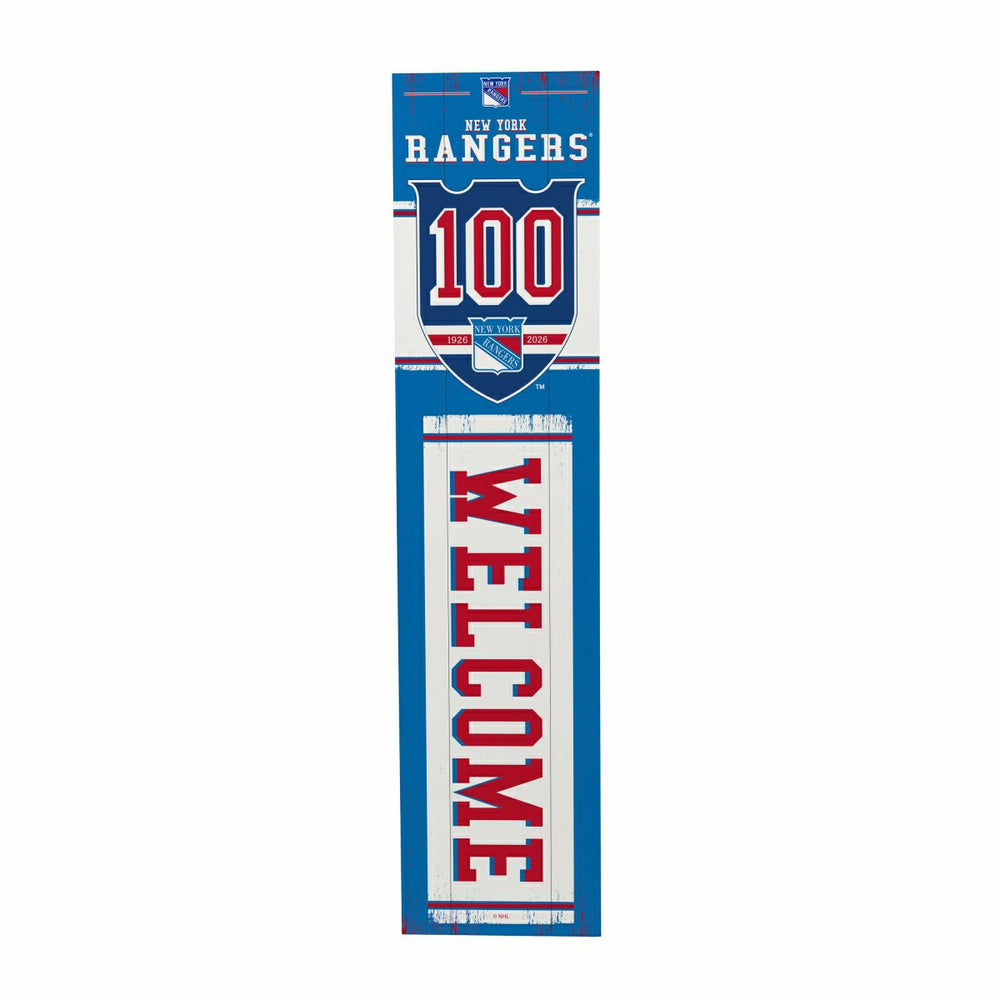New York Rangers, 100 Anniversary Porch Leaner, 46", NHL, Home