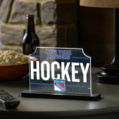 New York Rangers Hockey Rectangle Desklite LED Decor, NHL, Home