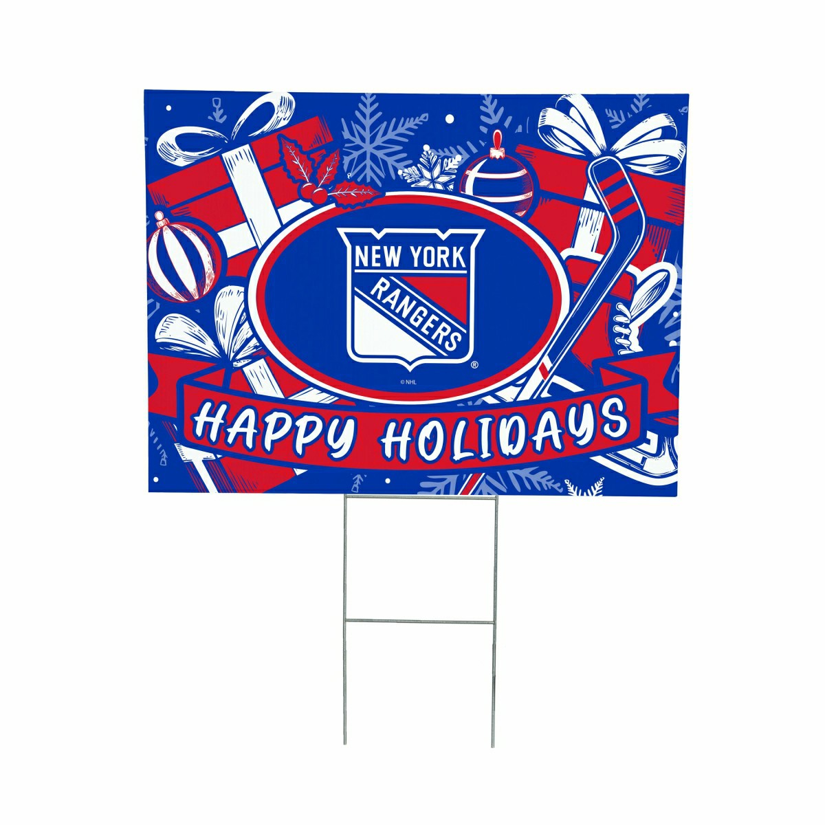 New York Rangers Yard Sign, Holiday, NHL, Home