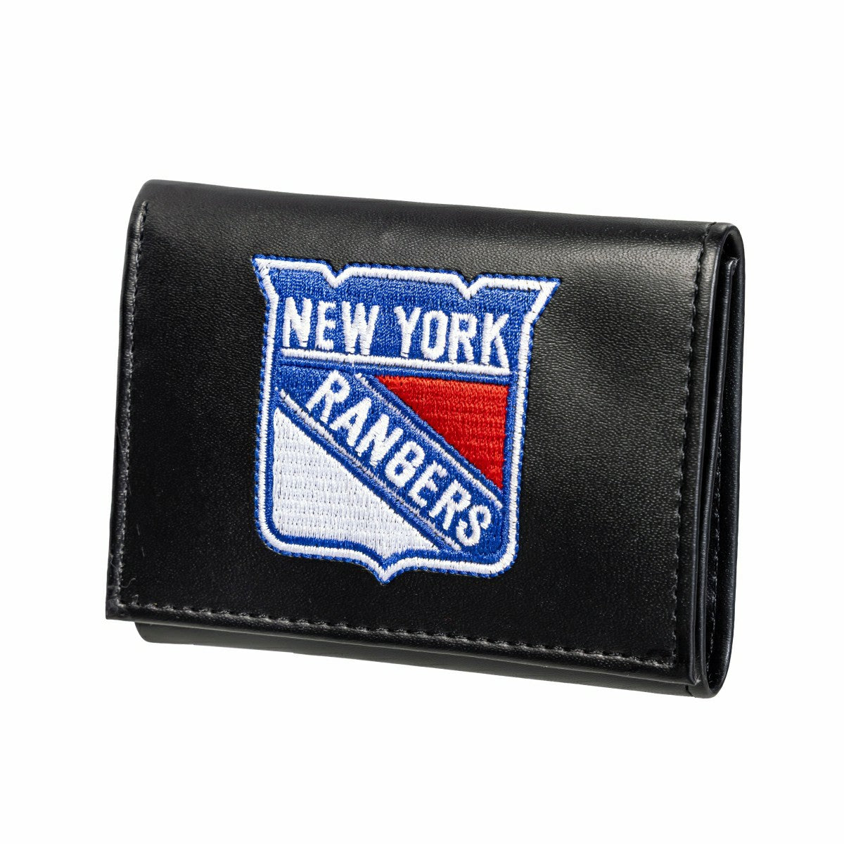 New York Rangers Black Tri-Fold Embroidered Wallet w/ RFID Blocking, NHL, Home