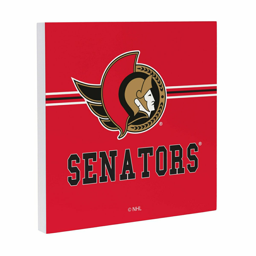 Ottawa Senators Wood Wall Sign, 12x12, NHL, Home