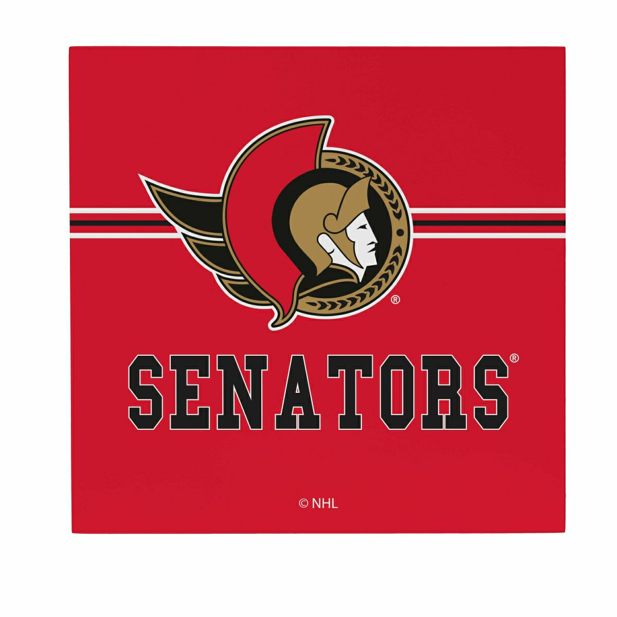 Ottawa Senators Wood Wall Sign, 12x12, NHL, Home