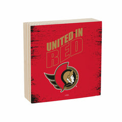Ottawa Senators Plock, Down Home Fans, 6x6, NHL, Home