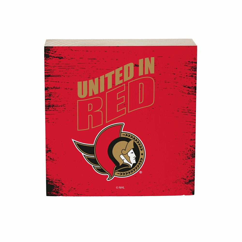 Ottawa Senators Plock, Down Home Fans, 6x6, NHL, Home
