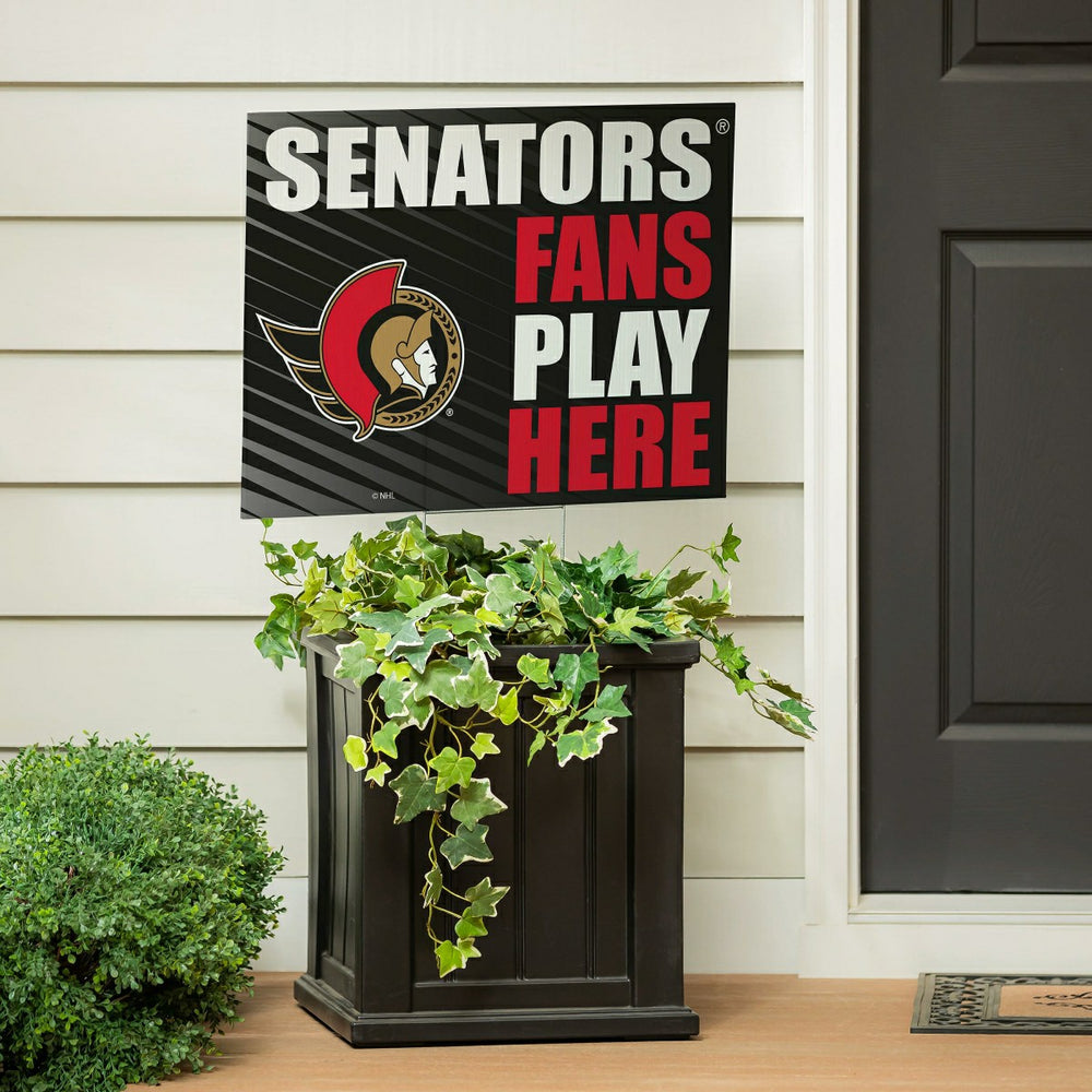 Ottawa Senators Coroplast Yard Sign "Fans Play Here", NHL, Home