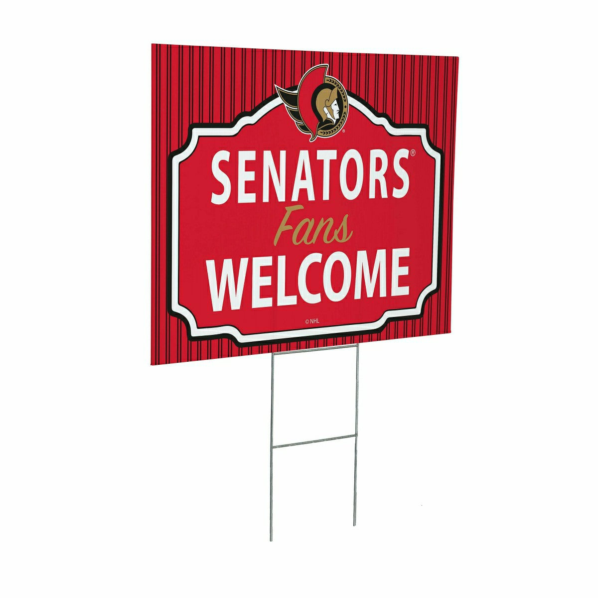 Ottawa Senators Coroplast Yard Sign, "Fans Welcome", NHL, Home