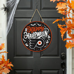 Philadelphia Flyers Halloween Round Door Décor with Hanging Rope, 18x1, NHL, Home