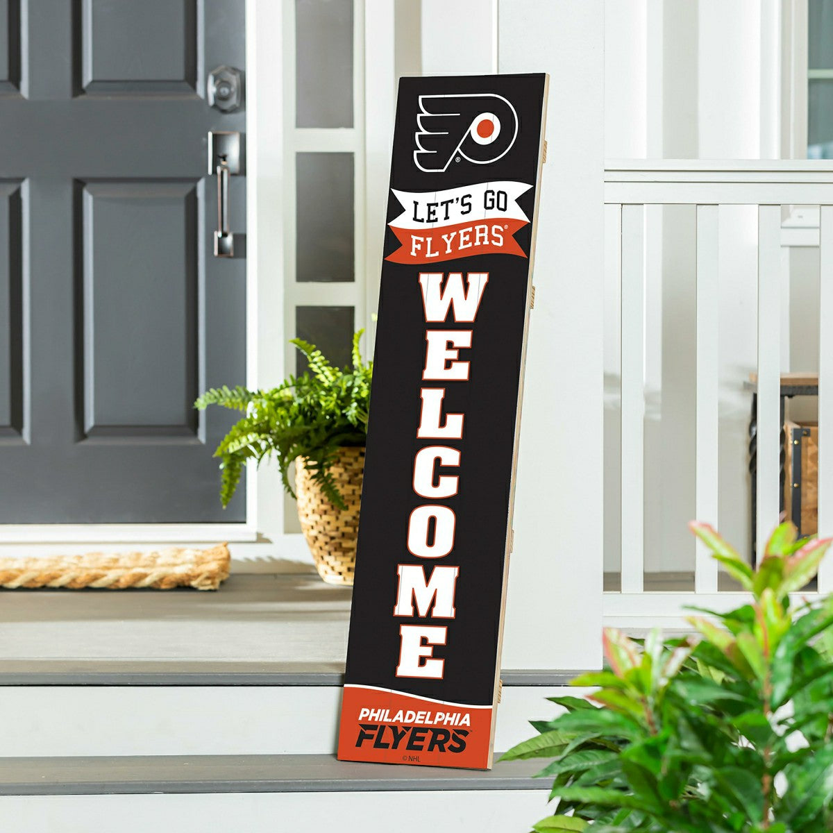 Philadelphia Flyers Large Single Sided Leaner, 46", NHL, Home