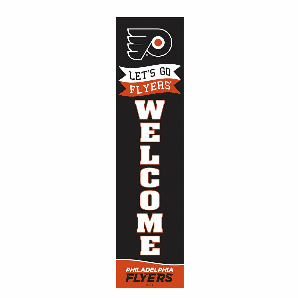 Philadelphia Flyers Large Single Sided Leaner, 46", NHL, Home