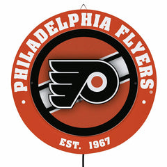 Philadelphia Flyers, Metal Lite, Round, NHL