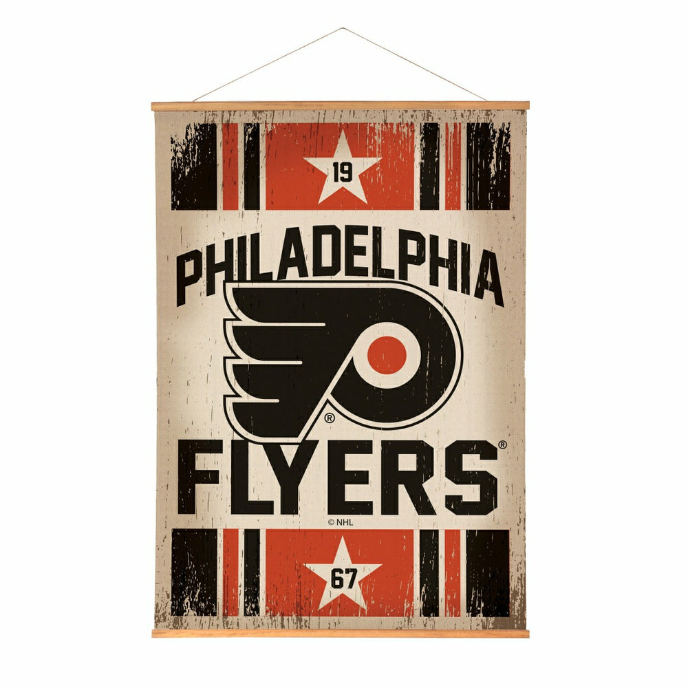 Philadelphia Flyers, Canvas Wall Tapestry, Large, 54x36, NHL, Home
