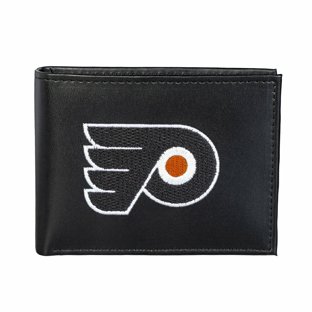 Philadelphia Flyers Black Bi-Fold Embroidered Wallet, NHL, Home