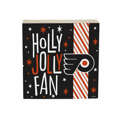Philadelphia Flyers Block, Holiday, 6x6, NHL, Home