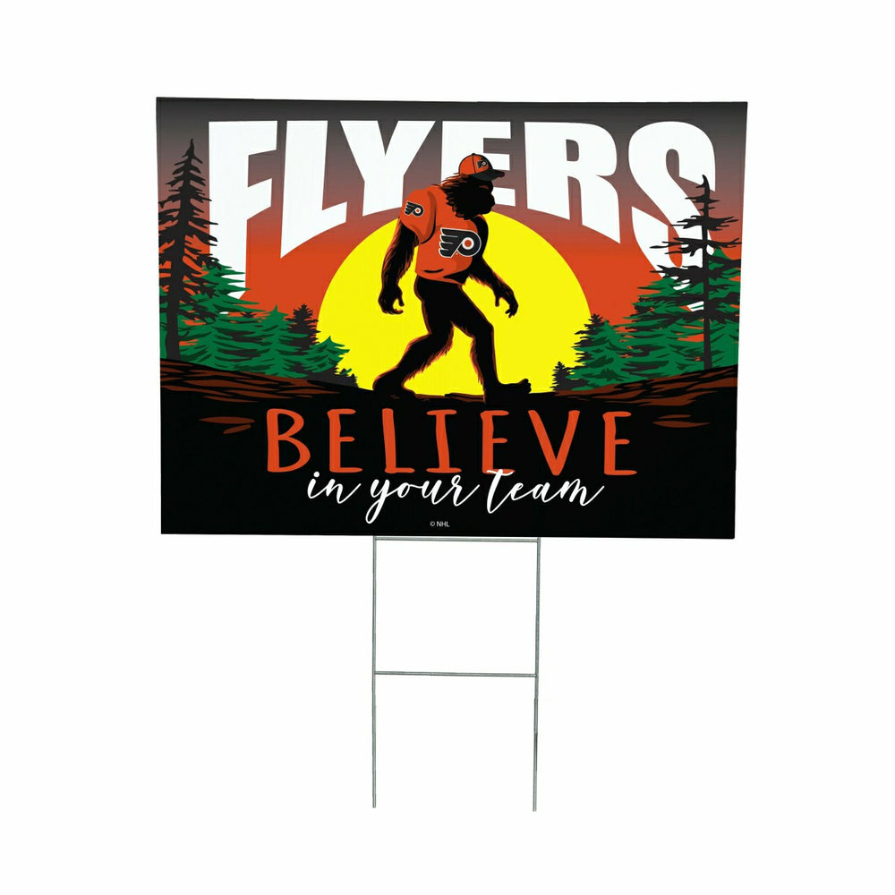 Philadelphia Flyers Yard Sign, Bigfoot, NHL, Home