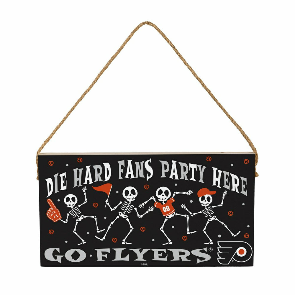 Philadelphia Flyers Halloween Wood Wall Sign, 6x11, NHL, Home