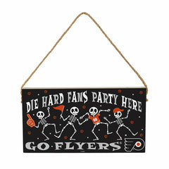 Philadelphia Flyers Halloween Wood Wall Sign, 6x11, NHL, Home