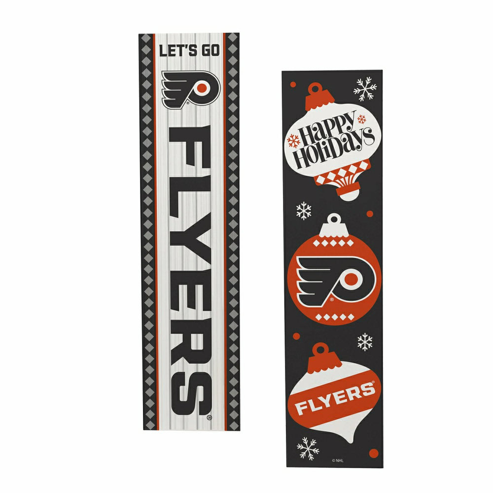 47" Double Sided Leaner, Philadelphia Flyers, Christmas, NHL, Home