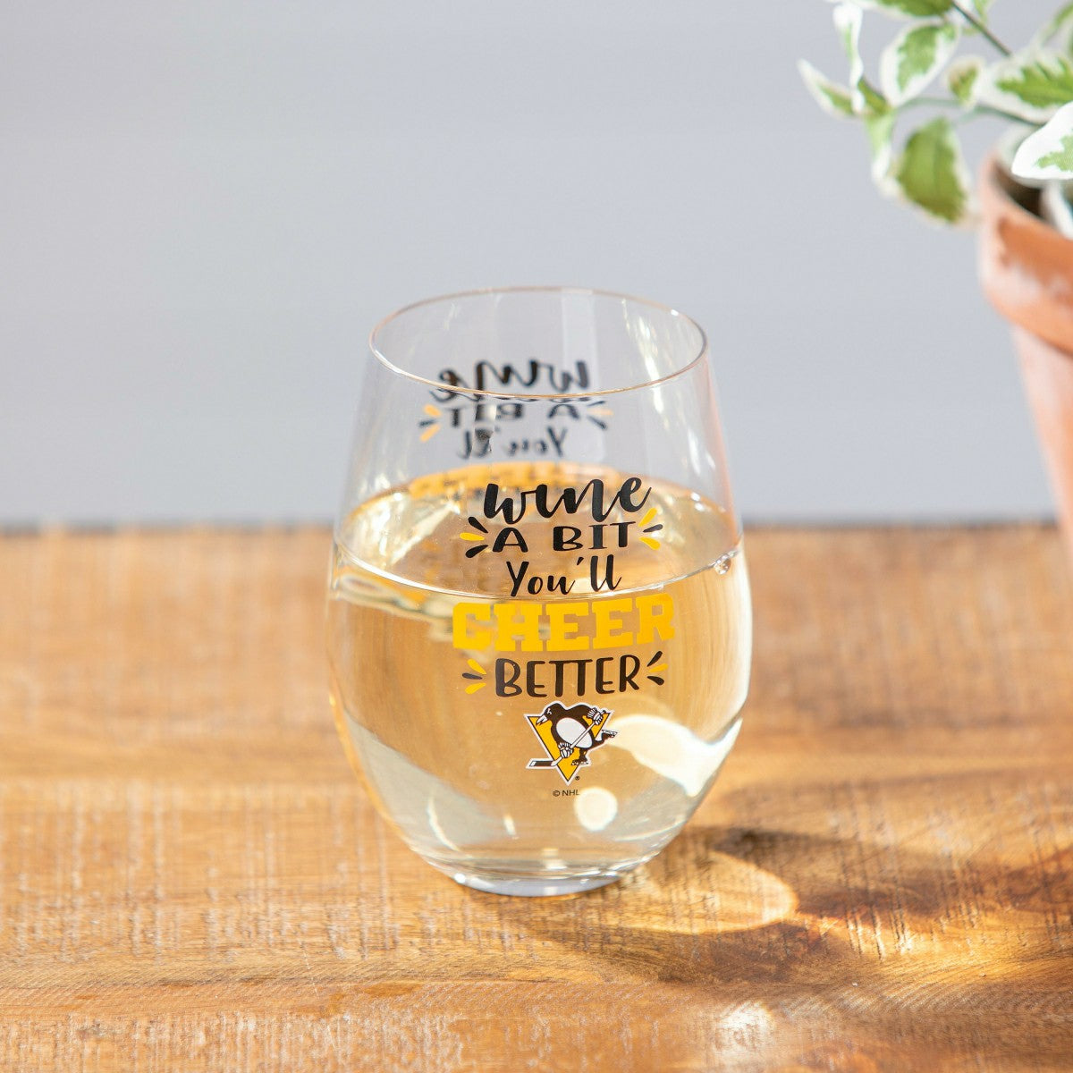 Pittsburgh Penguins,17oz Boxed Stemless Glass, NHL, Home