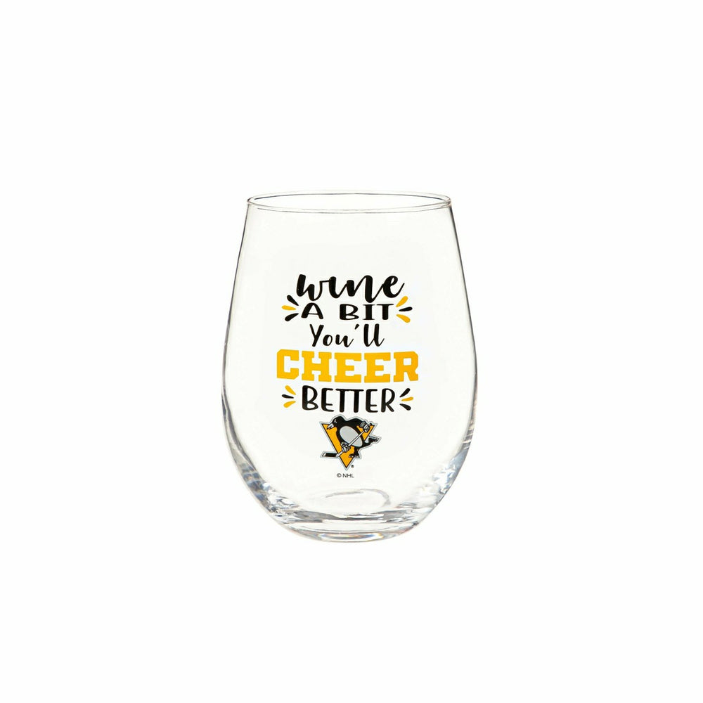Pittsburgh Penguins,17oz Boxed Stemless Glass, NHL, Home