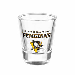 Pittsburgh Penguins 4-Piece Ceramic and Glass 2oz. Shot Glass Set, NHL, Home