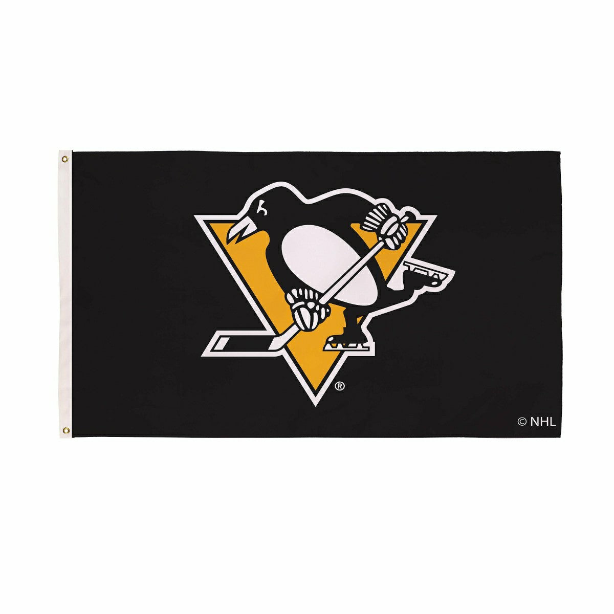 Pittsburgh Penguins Single Sided Estate Flag with 2 Grommets, 3'x5', NHL, Home