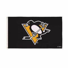 Pittsburgh Penguins Single Sided Estate Flag with 2 Grommets, 3'x5', NHL, Home