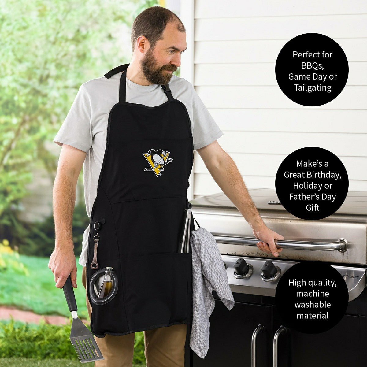 Pittsburgh Penguins Grilling Apron, NHL, Home
