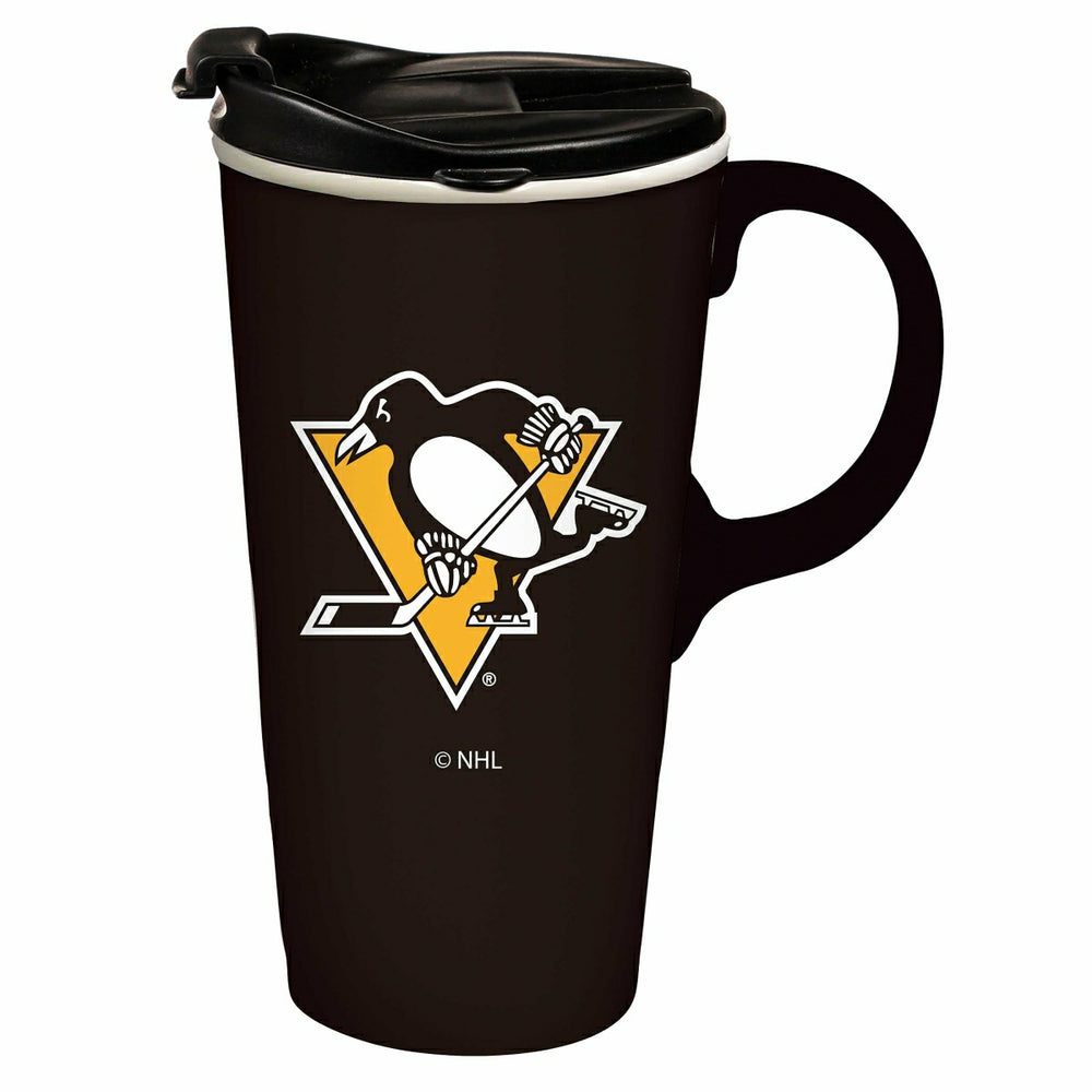 Boxed Travel Latte Cup, Pittsburgh Penguins, NHL, Home