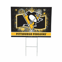 Pittsburgh Penguins Yard Sign, Patriotic, NHL, Home
