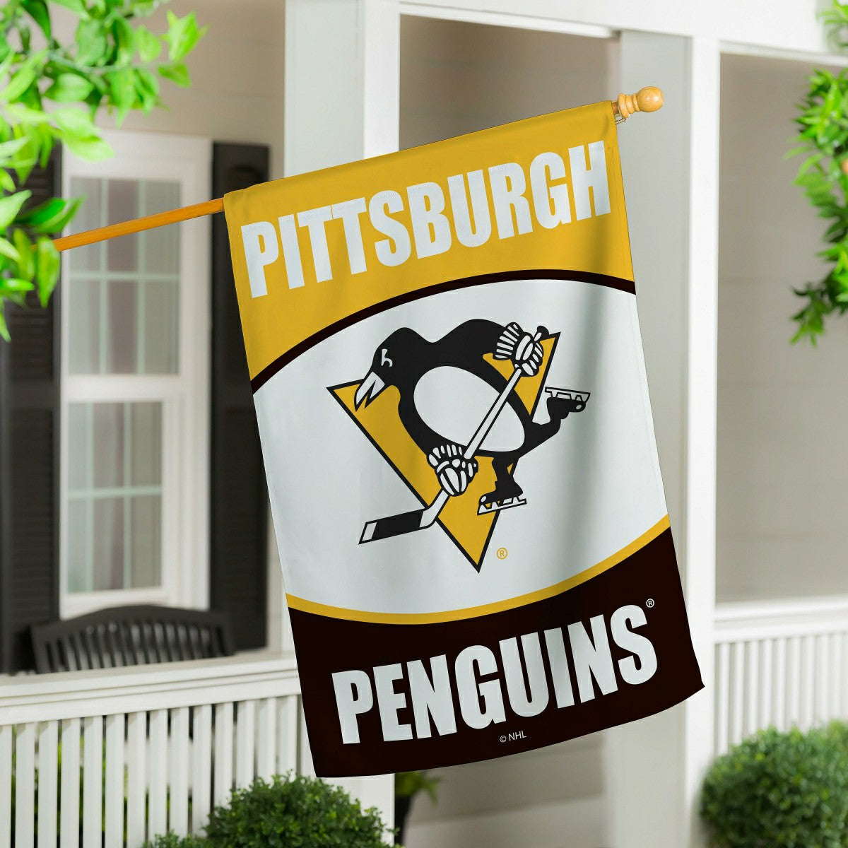 Pittsburgh Penguins Suede Flag, House, NHL, Home