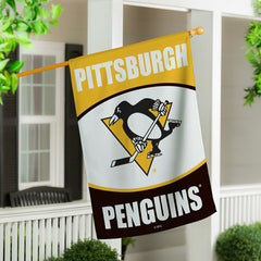 Pittsburgh Penguins Suede Flag, House, NHL, Home