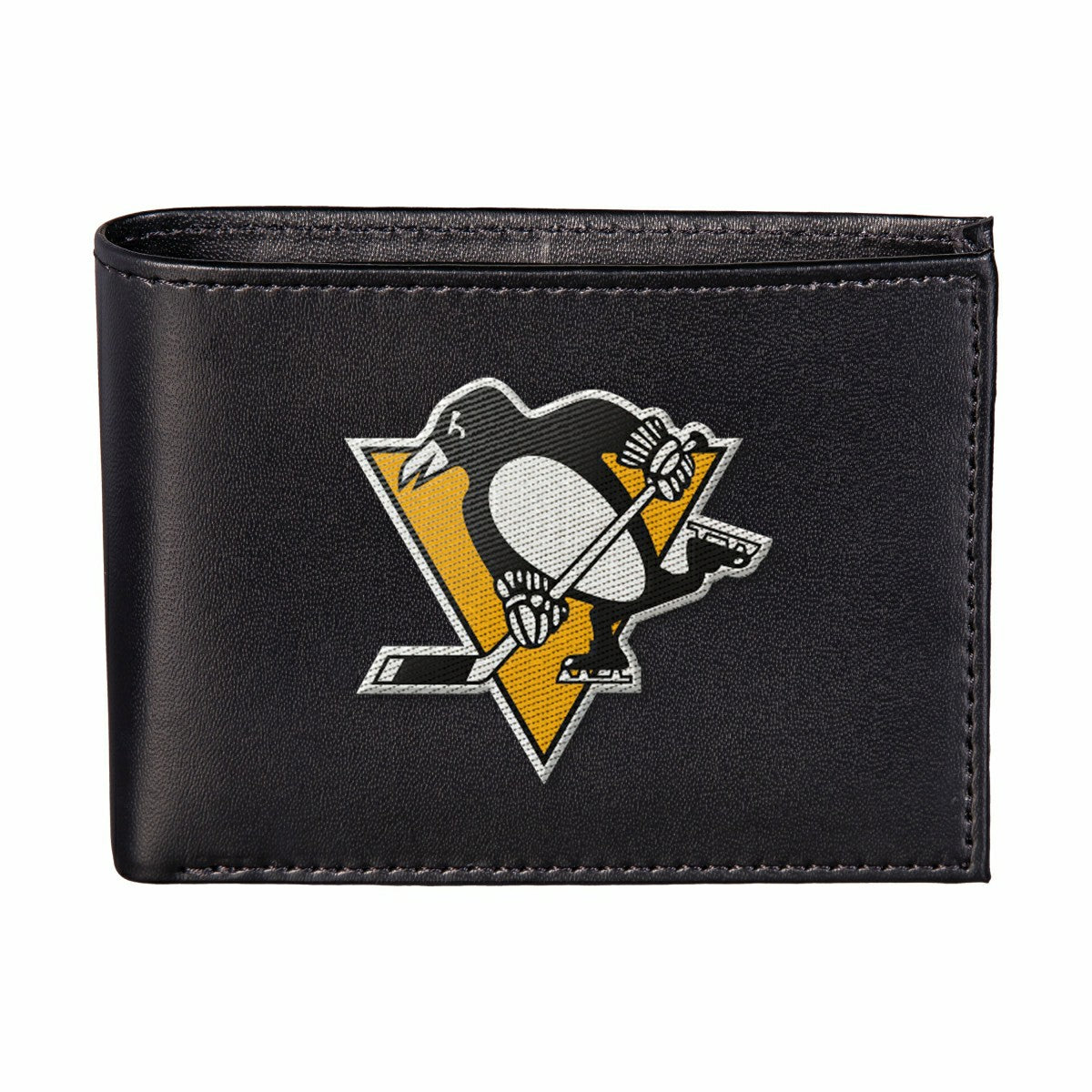 Pittsburgh Penguins Black Bi-Fold Embroidered Wallet w/ RFID Blocking, NHL, Home