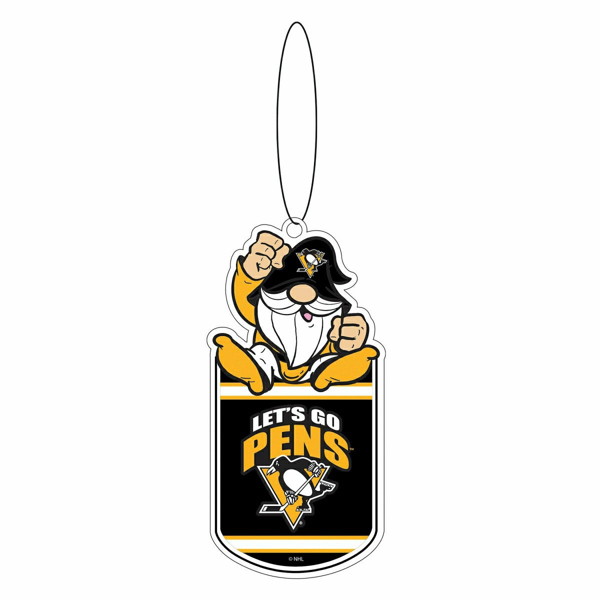 Pittsburgh Penguins Gift Tag Ornament, Gnome Fan, NHL, Home