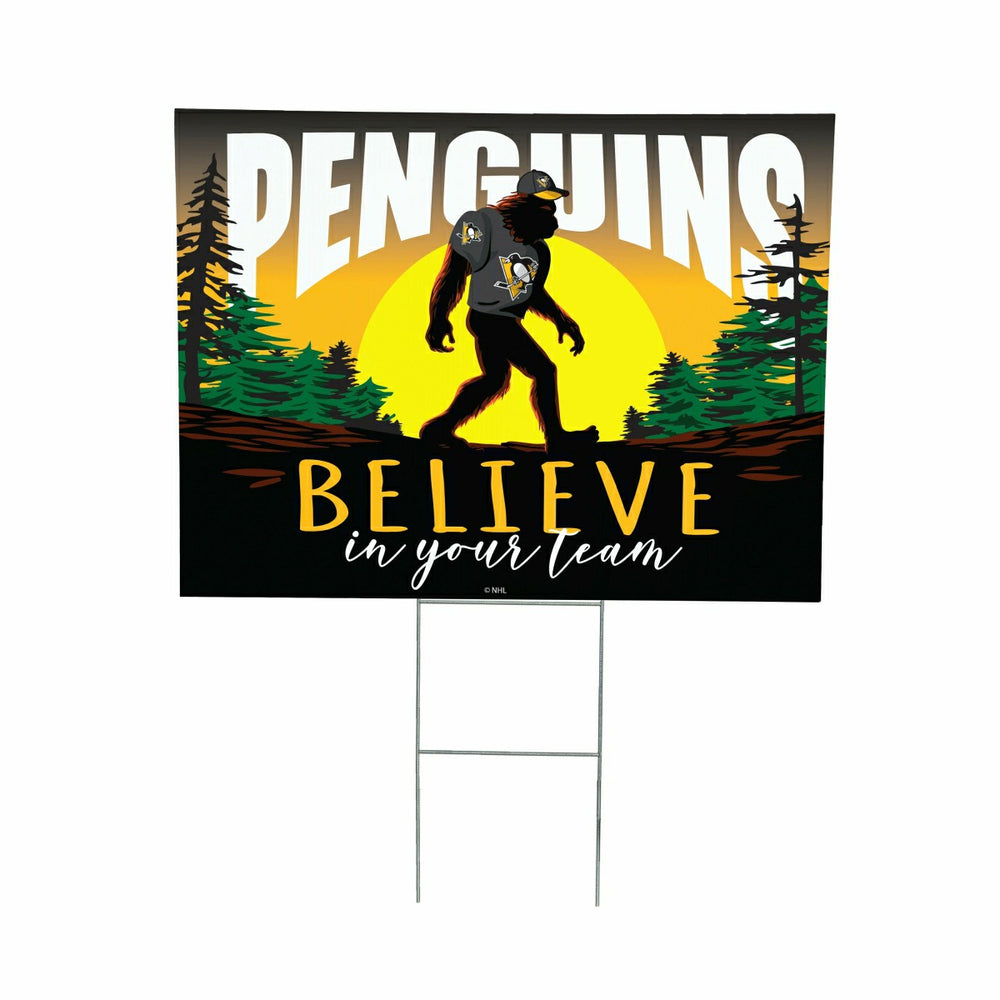 Pittsburgh Penguins Yard Sign, Bigfoot, NHL, Home