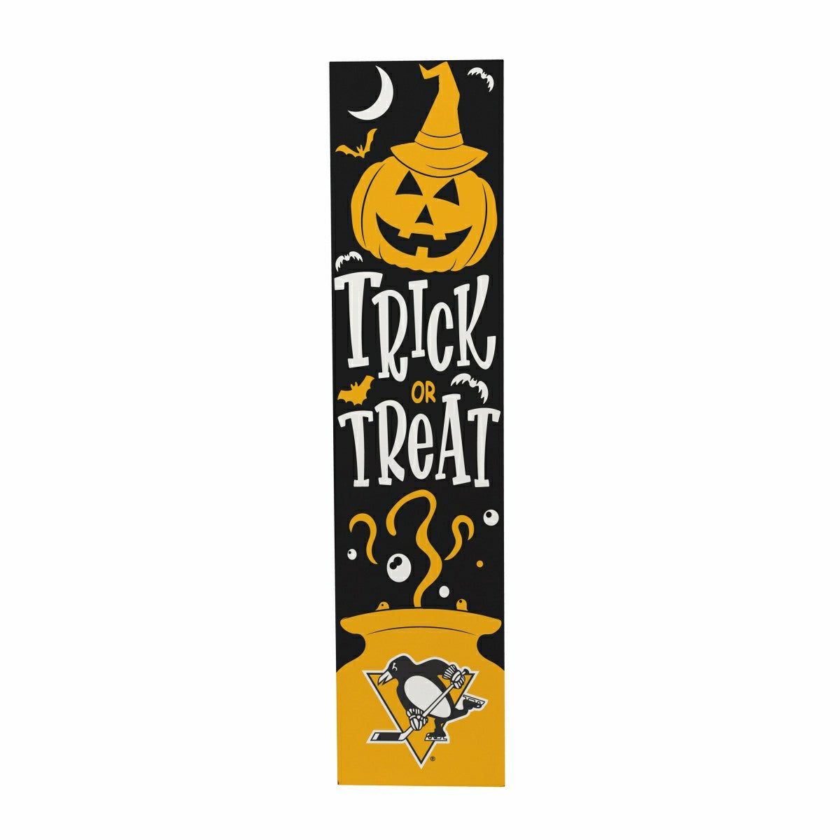 47" Double Sided Leaner, Pittsburgh Penguins, Halloween, NHL, Home