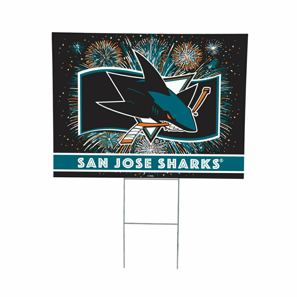 San Jose Sharks Yard Sign, Patriotic, NHL, Home