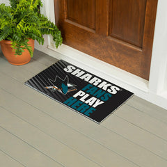 San Jose Sharks Fan Mat, 28"x16", NHL