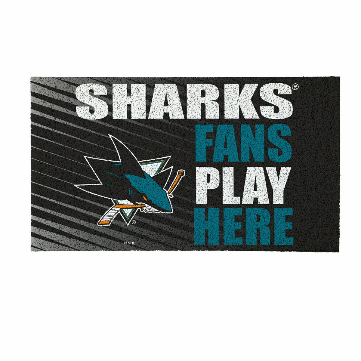 San Jose Sharks Fan Mat, 28"x16", NHL