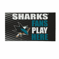 San Jose Sharks Fan Mat, 28"x16", NHL