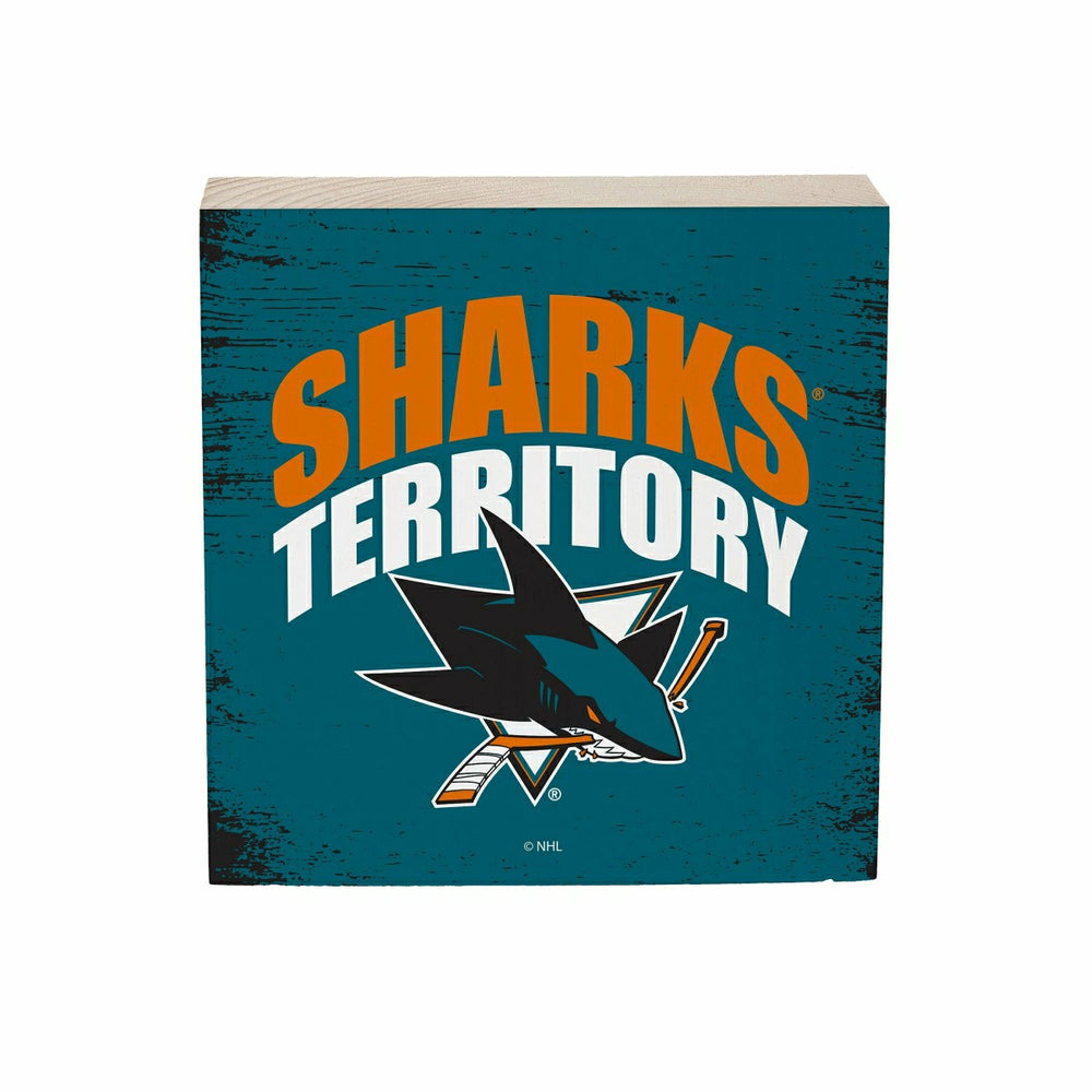 San Jose Sharks Plock, Down Home Fans, 6x6, NHL, Home