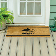 San Jose Sharks Large One Color Coir Mat, 36"x24", NHL
