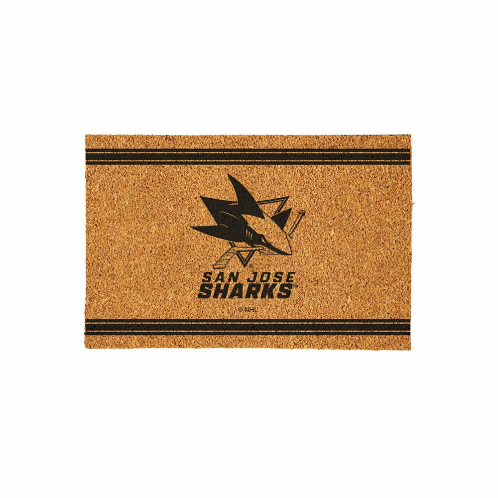 San Jose Sharks Large One Color Coir Mat, 36"x24", NHL